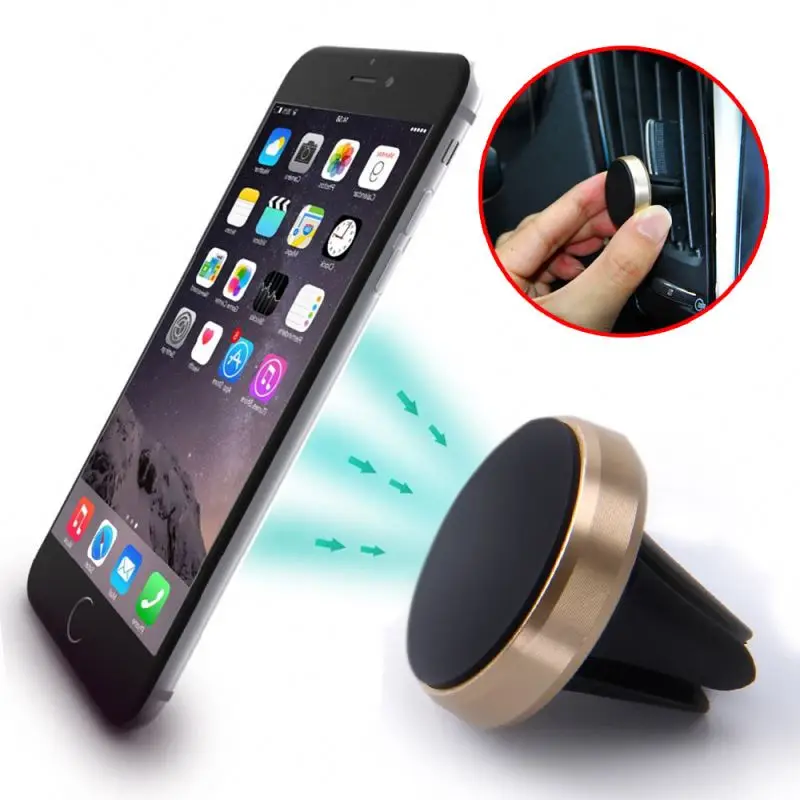 Magnetic phone car holder air vent