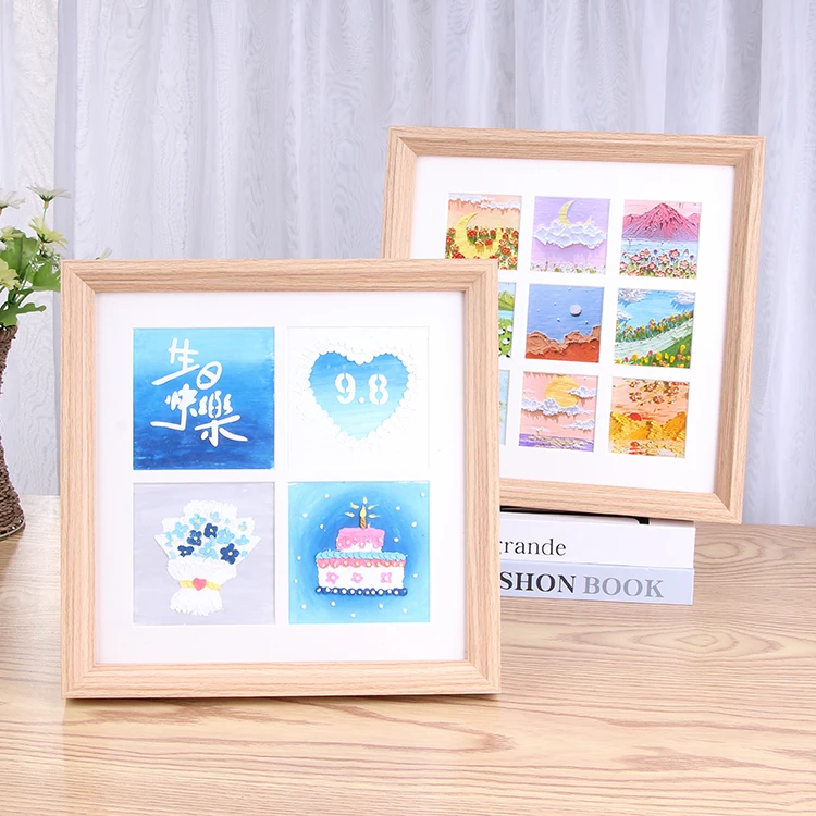 Oil painting stick picture frame painting  trellis work preservation picture frame Suitable for Tabletop Display Hanging Wall