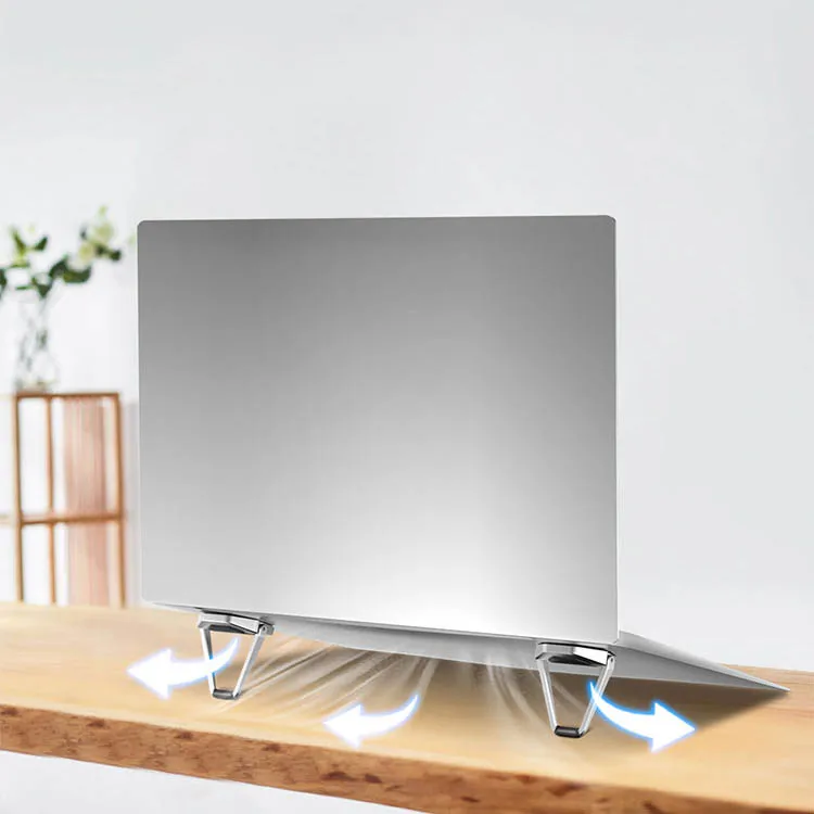 
2021 Lamicall Mini Aluminum Laptop Riser Computer Keyboard Riser Stand Invisible Cooling Laptop Stand 