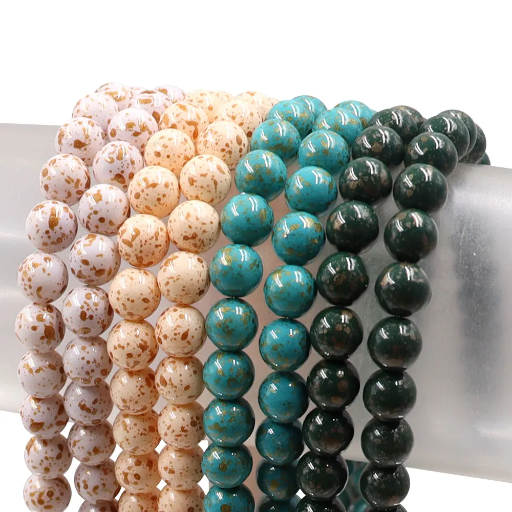 buying glass beads in bulk 8mm glass beads mixed beads for jewelry making round