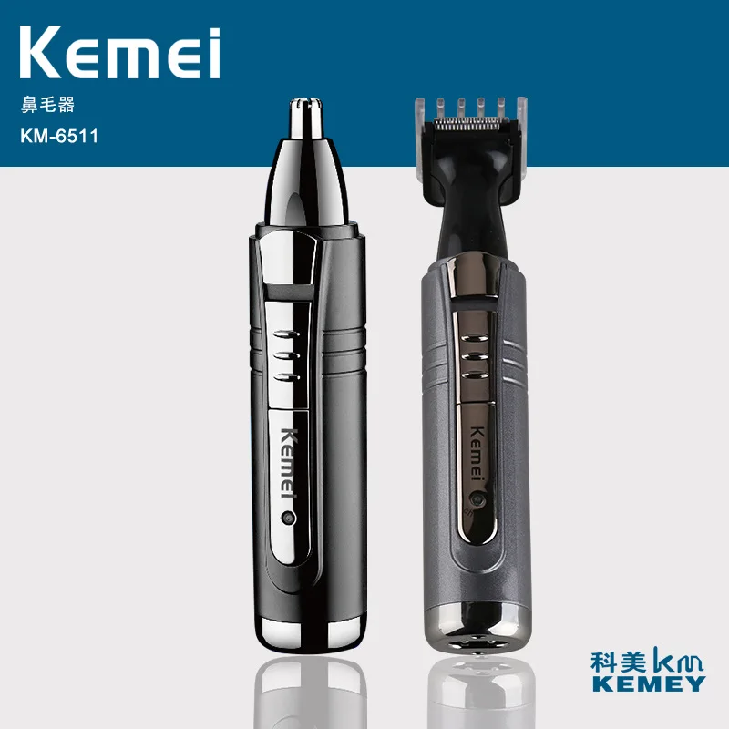  Kemei KEMEIKM-6511 электрическая машинка для стрижки волос в носу оптовая продажа
