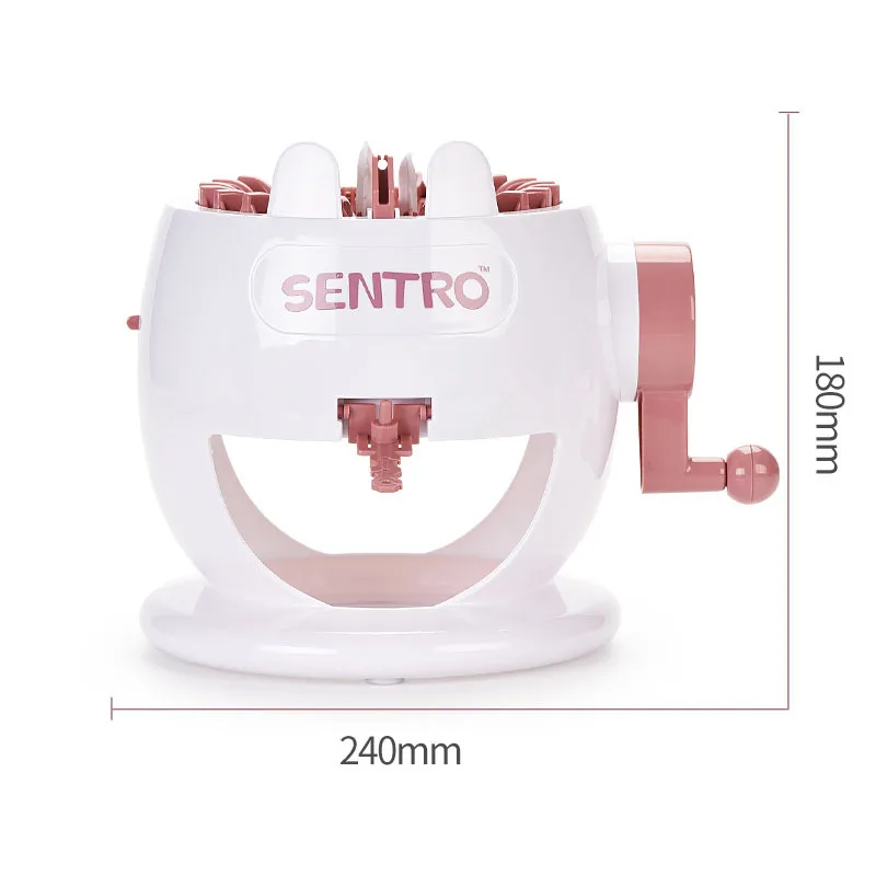 Educational Pretend Play DIY Hand Crank Scarf Sock 22 Needles Wool Loom Christmas Knitting Machine Toy For Kids