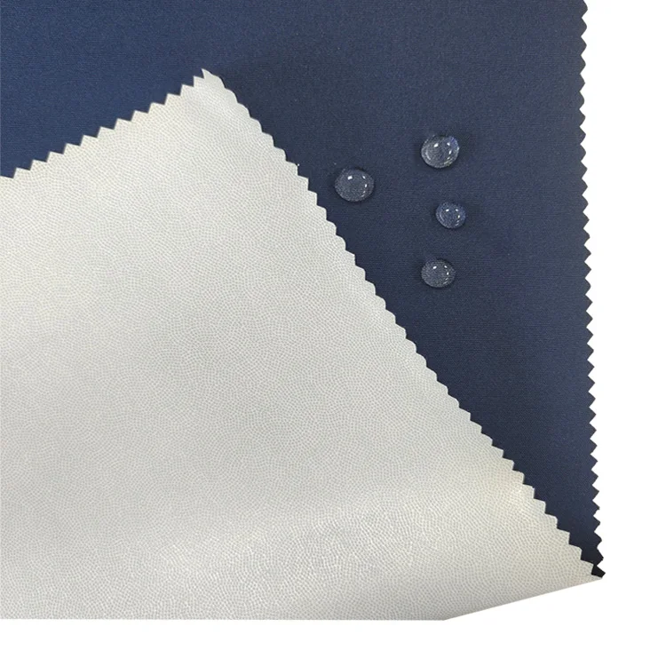 Customized waterproof 100% polyester pongee 150*300 FD stretch pongee with waterproof tpu coated fabric used for outdoor jacket