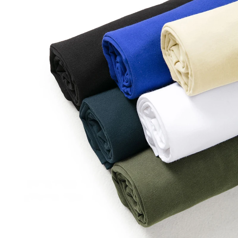 solid color unisex 100% Cotton 240gsm mens Tops O-neck Sport custom logo multi color  oversize blank T Shirts