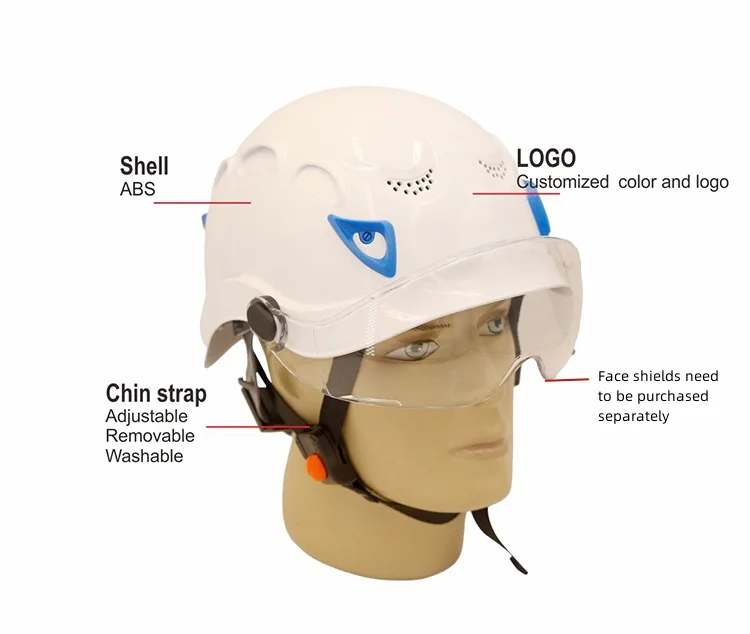 CE Rescue helmet Customizable logo Climbing helmet personal protective equipment sport cap