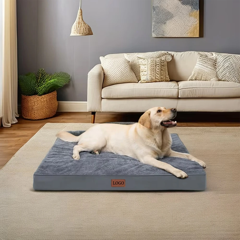 Anti-Slip Bottom Waterproof Egg-Crate Foam Pet Pad Mat Dog Bed Orthopedic Dog Beds for Crate