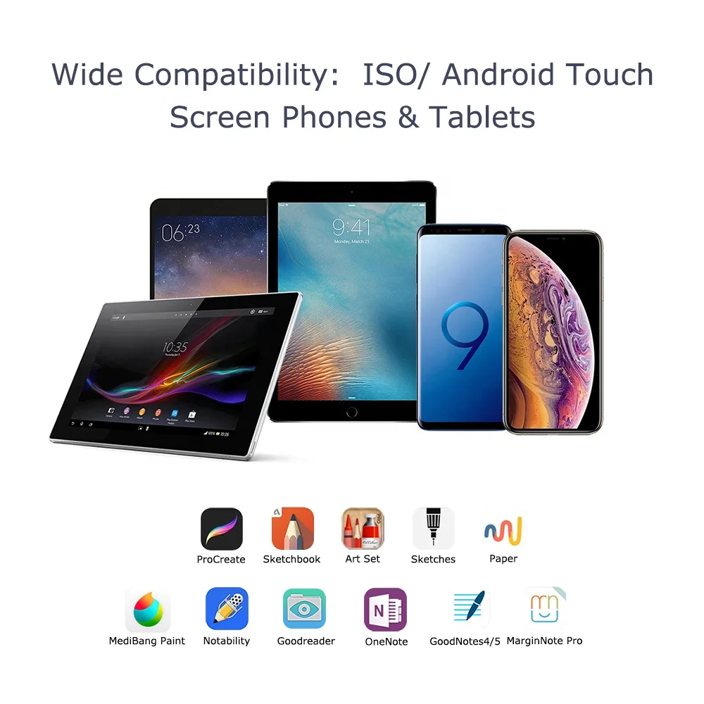  Сигнальный Регулируемый тонкий наконечник планшета стилус для Apple iPad iPhone поверхность Samsung сенсорный экран