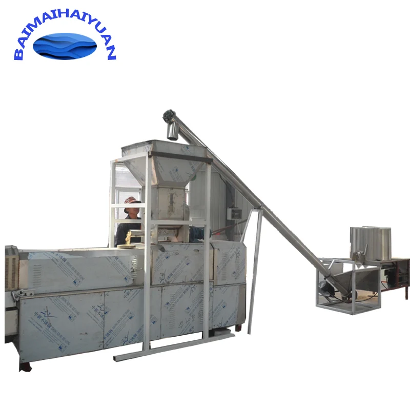 Twin screw extruder denatured modified starch flours make extruder modified composable corn starch carry bag making machine