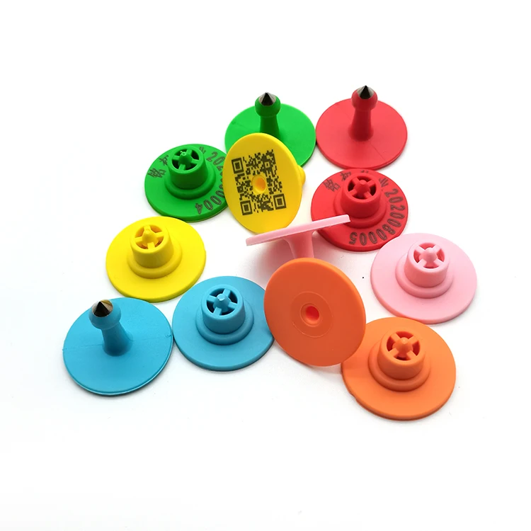Spot Fast Shipping Seal Tamper-proof Round Piglet Ear Tag/animal Husbandry Ear Tag