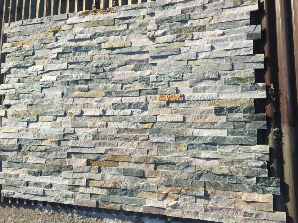 natural grey slate culture stone  exterior  stone wall cladding stone wall panel