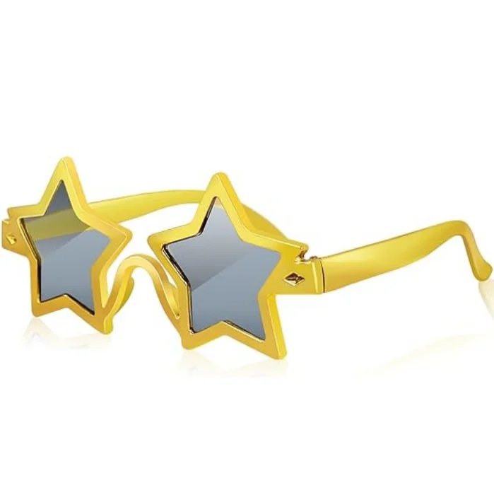 Star Shaped Glasses 70s 80s Retro Fancy Dress Party Sunglasses For Trendy And Fashionable Dance Parties