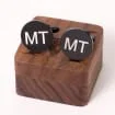 Personalized Wood Craft Wedding Tie Clip Set Best Man & Groomsmen Proposal Gifts for Husband Customized Cufflinks & Wooden Boxes
