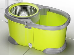 Wholesale High Quality Household Mop Wooden Cleaning Floor Mop Free Hand Wash Rotary Mop