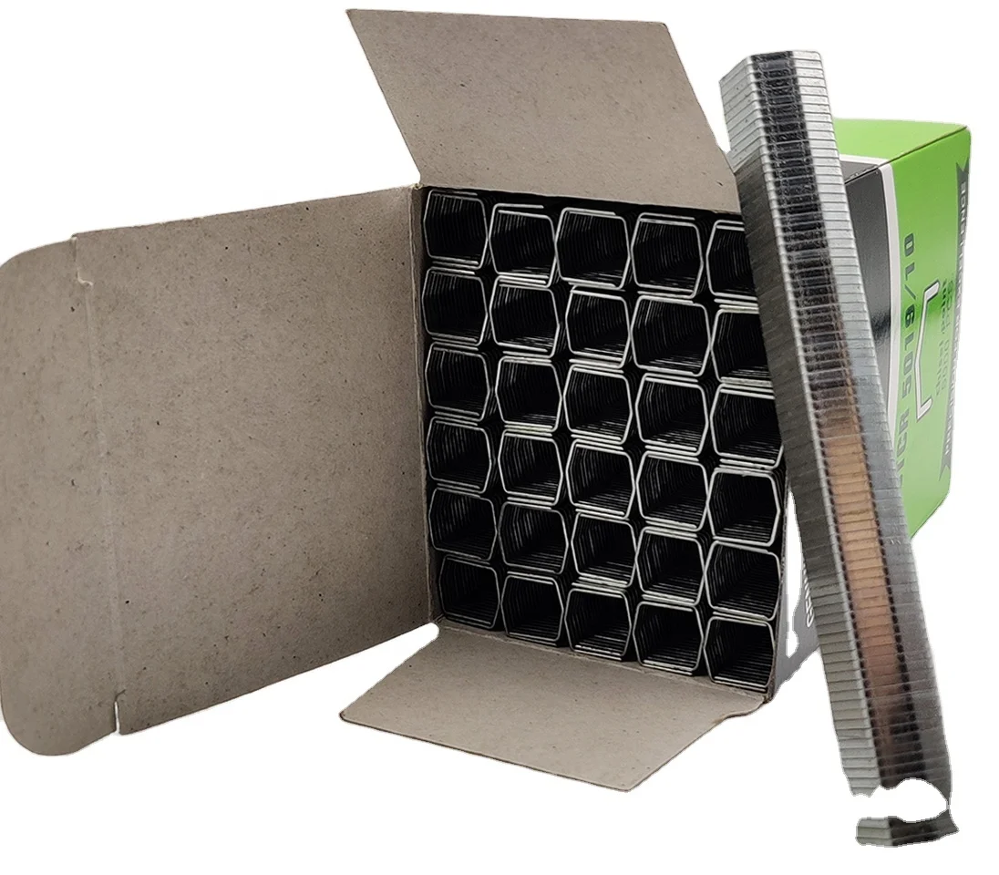 Скобы STCR5019 10 мм 3/8 дюйма, гальванизированные силовые скобы, 5000 шт./коробка