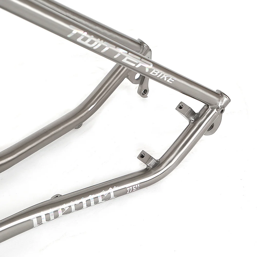 China Bicycle Factory OEM 27.5 29 inch titanium alloy mountain bike frame 142 thru axle mtb titanium frame