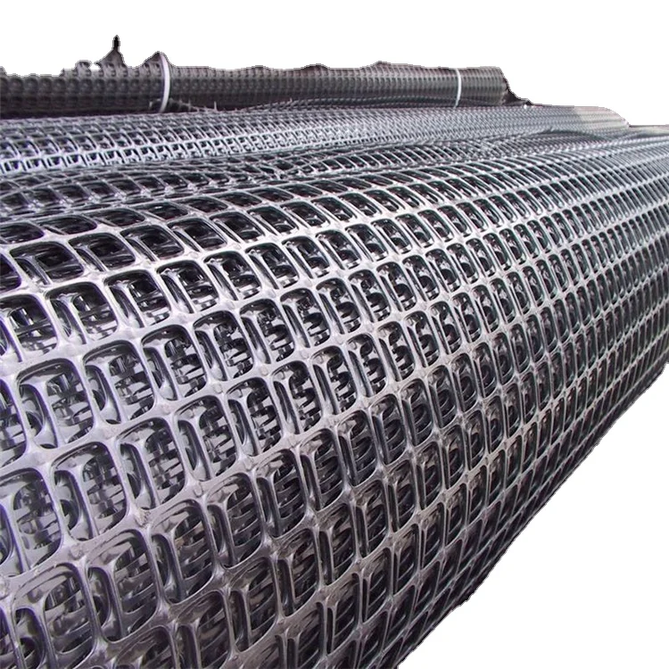 Polyester Geogrid Slope Stabilization Plastic Geogrid for Road Construction Civil Engineering Construction Biaxial Geogrid