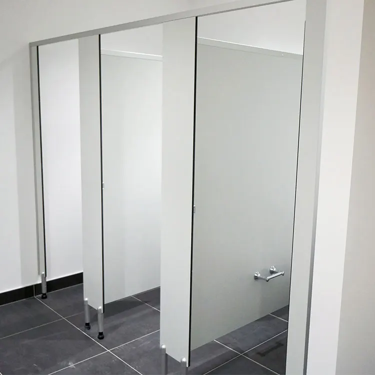 12 mm thick HPL panel waterproof resistant to corrosion public toilet partition for  commercial washroom