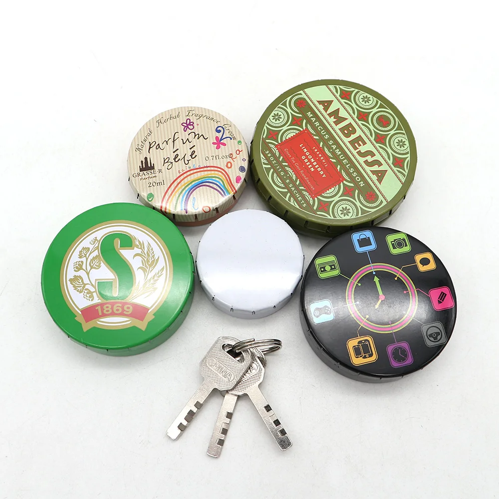 Tinplate Packing Beautiful Color Silver Red Black White Pill Breath Mints With Lid click clack tin box