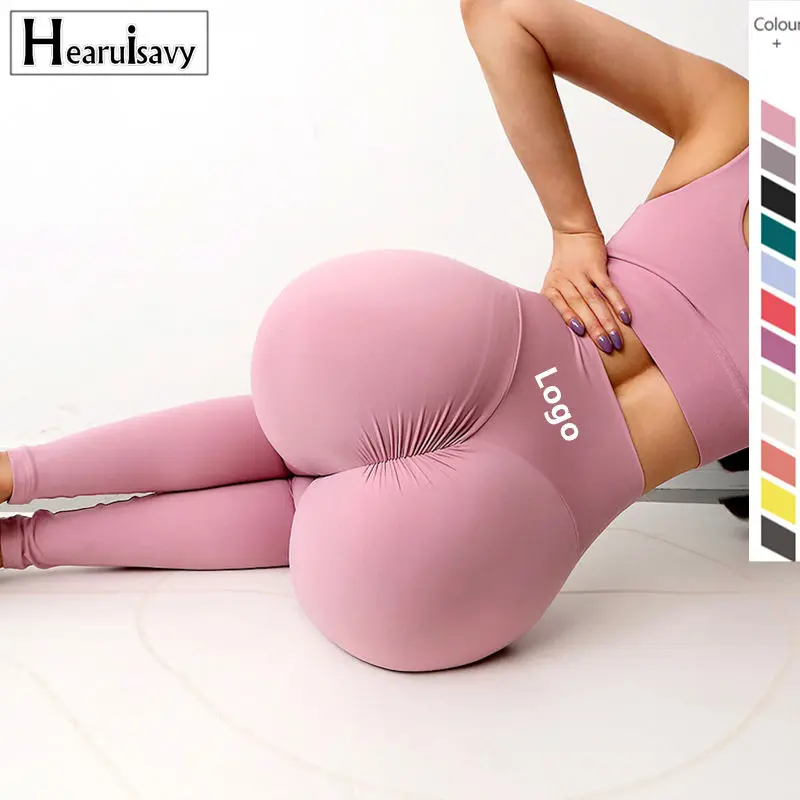 Scrunch Butt Lift Workout Leggings High Quality Naked-Feel Tummy Control Yoga Pant Female High Waist Gym V Shape Leggings