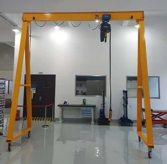 Small Folding Mini Gantry Crane Single Girder