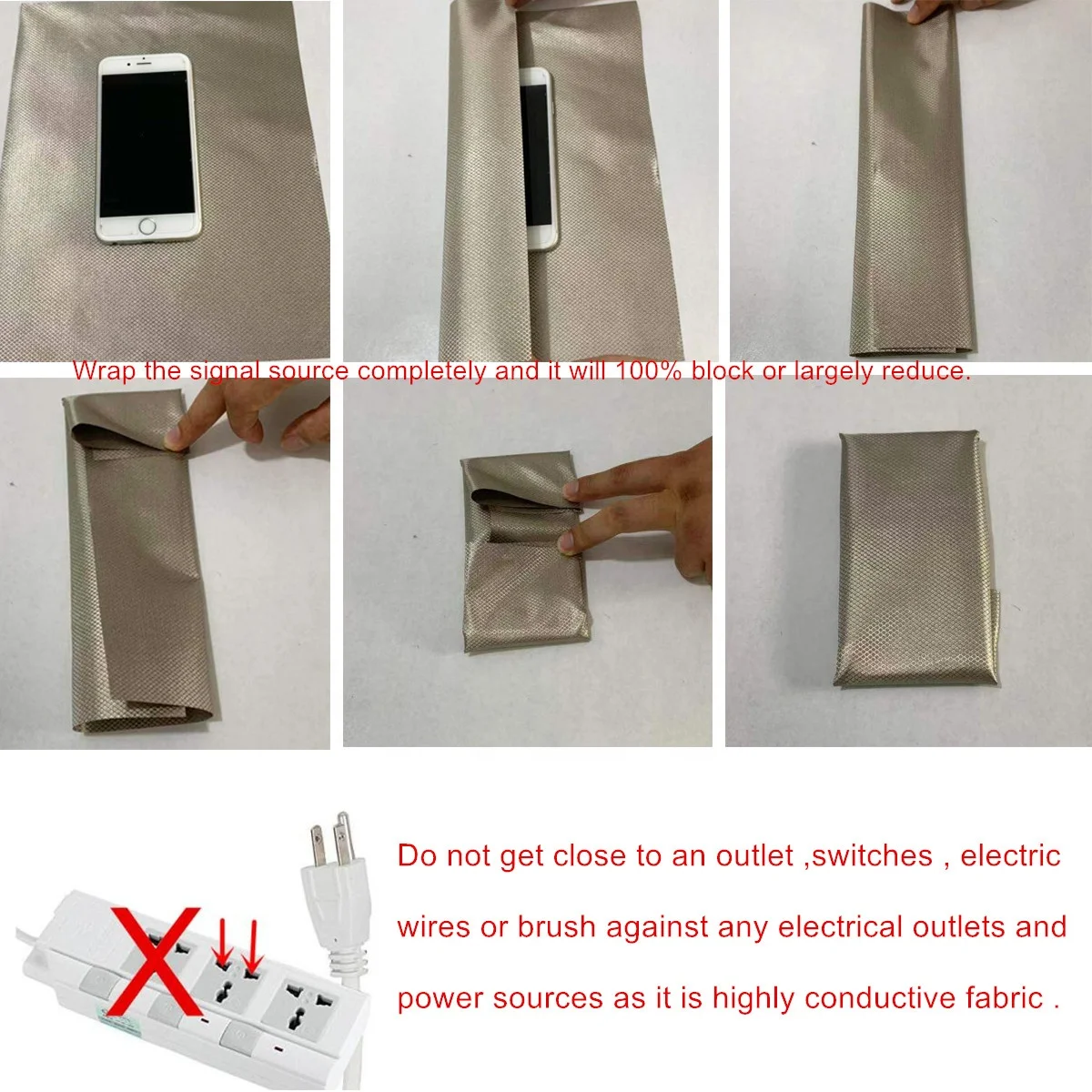 RFID Bocking FabricVEMI RFID Shielding Anti Radiation Radiowave Microwave Electromagnetic Fields Faraday Conductive Fabric