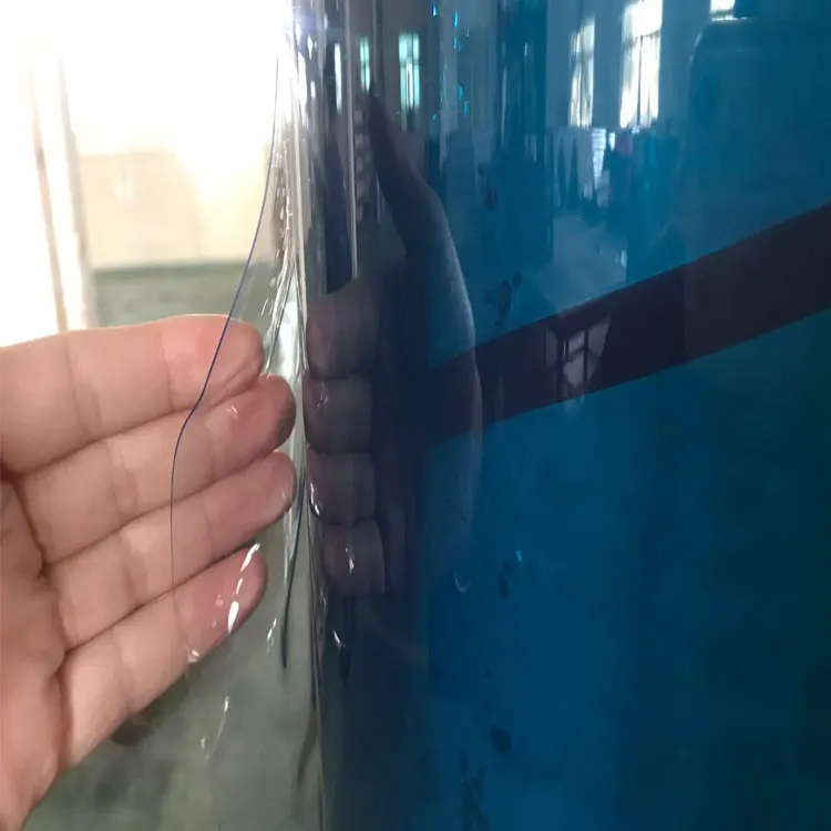 soft hardness super clear pvc film roll for bag and table cloth
