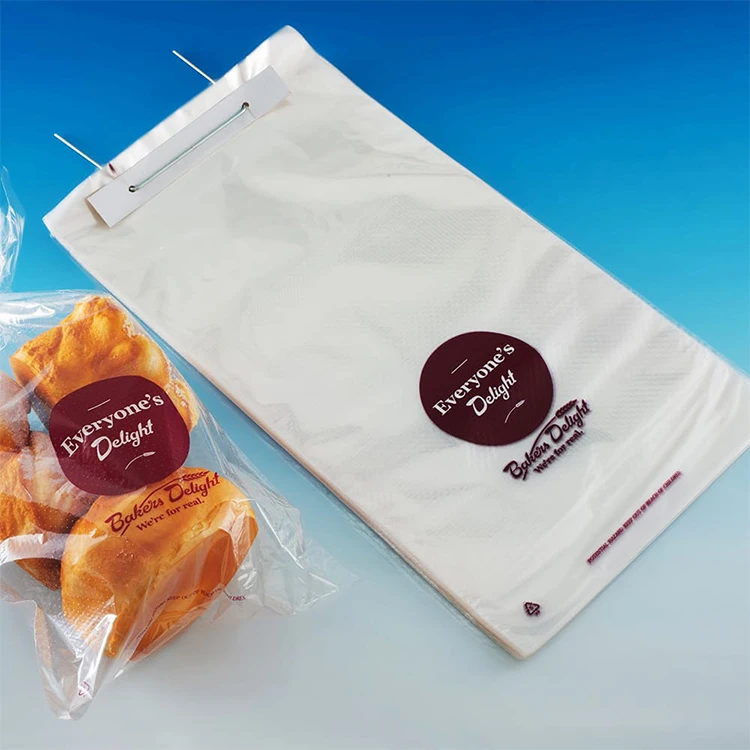 Eco-friendly plastic food packaging BOPP CPP wicket bread bag with custom logo cellophane bags micro perforated bag