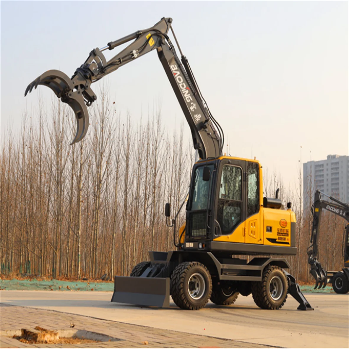 Forest wood loader machine wood log loader sale without trailer BD95W