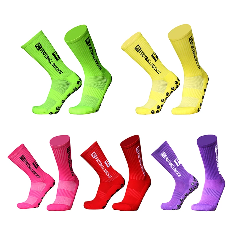 Hot sale breathable anti-slip athletic antideslizantes soccer calcetines deportivos grip custom logo sports men socks