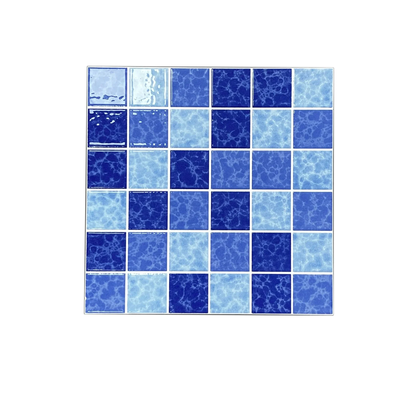 30*30mm Mosaic Wholesale Swimming Pool flooring Square Blue ceramic mosaic floor tile outdoor pool mosaic ceramic