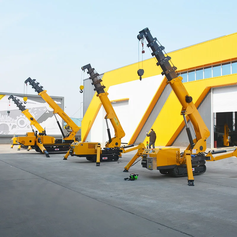 Glass lifting equipment transport spider small crawler crane