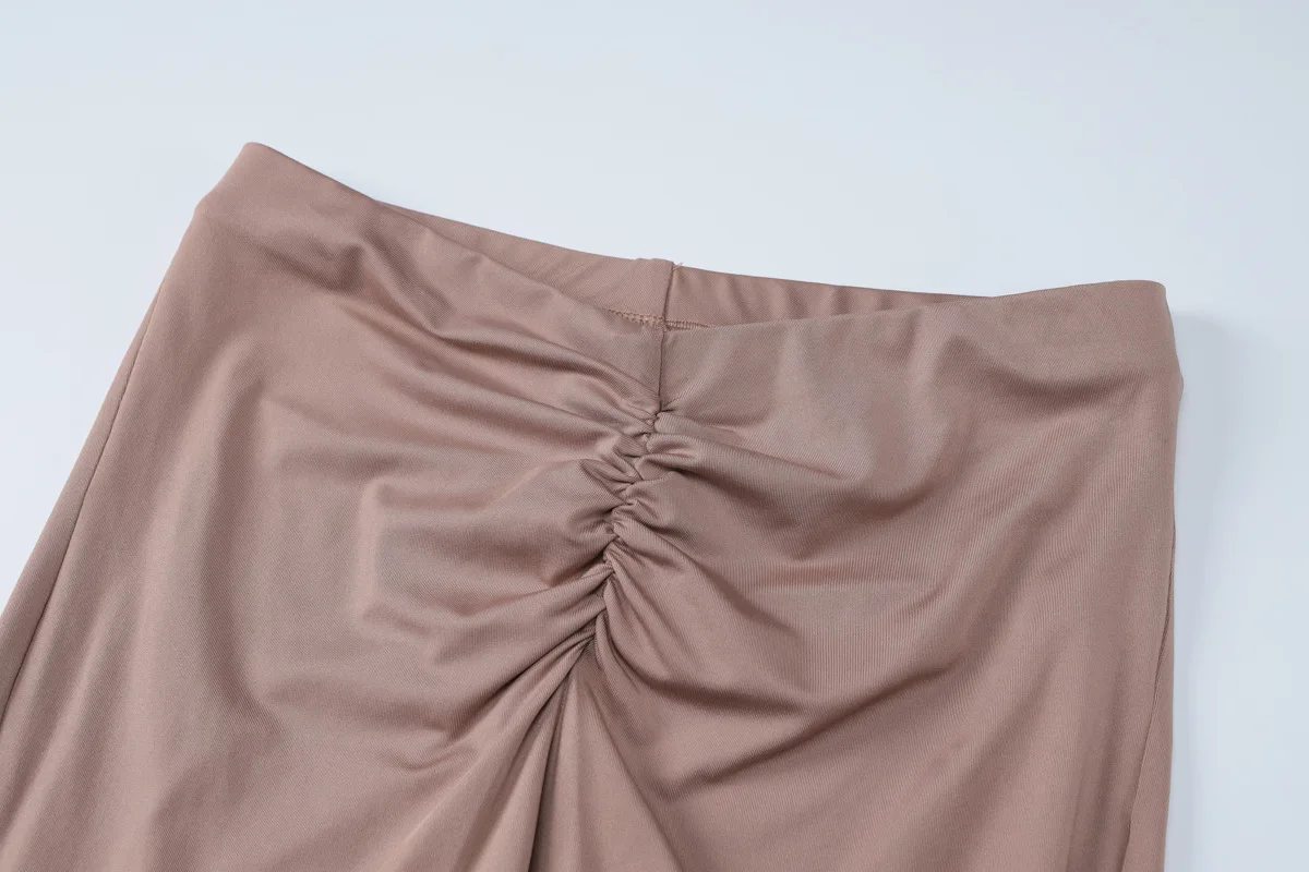 YY3860 elegant ladies long sleeve crop tops two piece suits women fall clothes 2 piece pant set