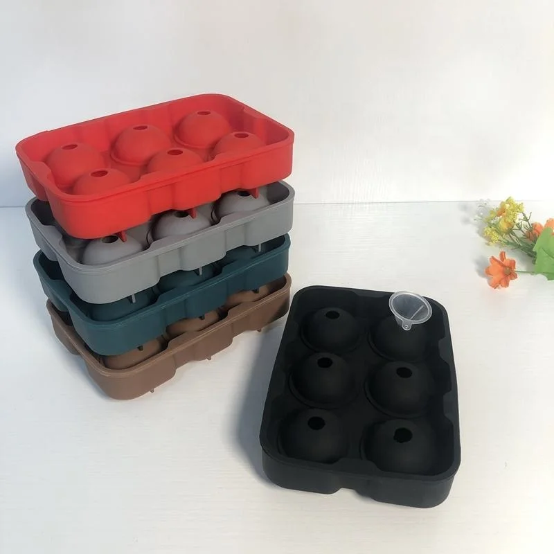 Custom Designer Reusable Ice Grid Series Clear Maker Ice Cream Tools Bpa Free Silicone Ice Cube Tray