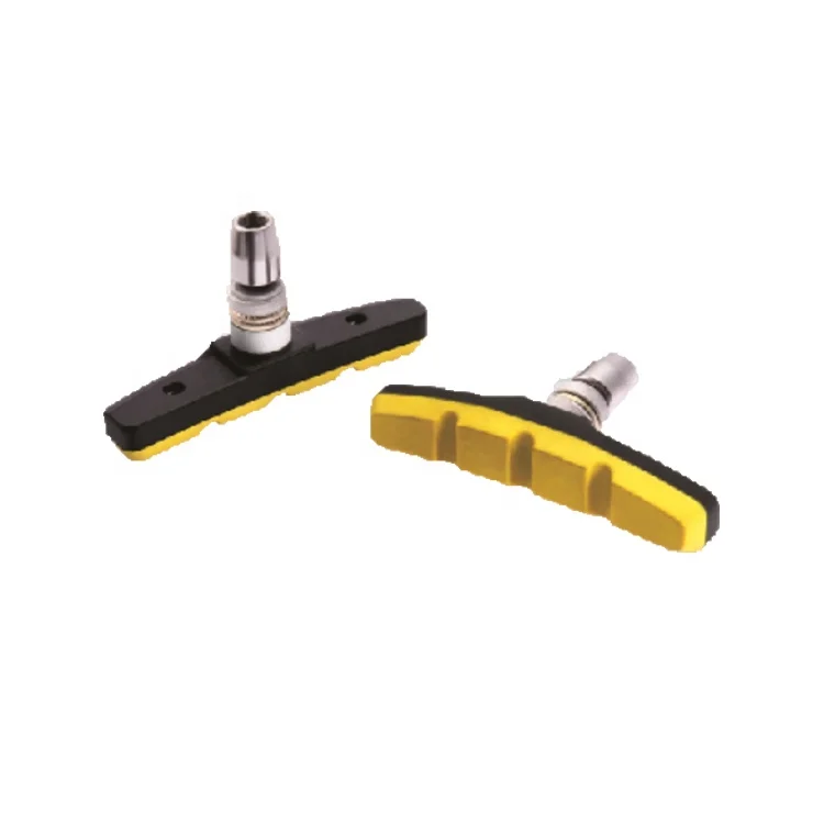 Moutain Road BMX Cruisers Bikes Universal V Type Brake Pad Yellow Bicycle Brake Pads Bicycle Brake