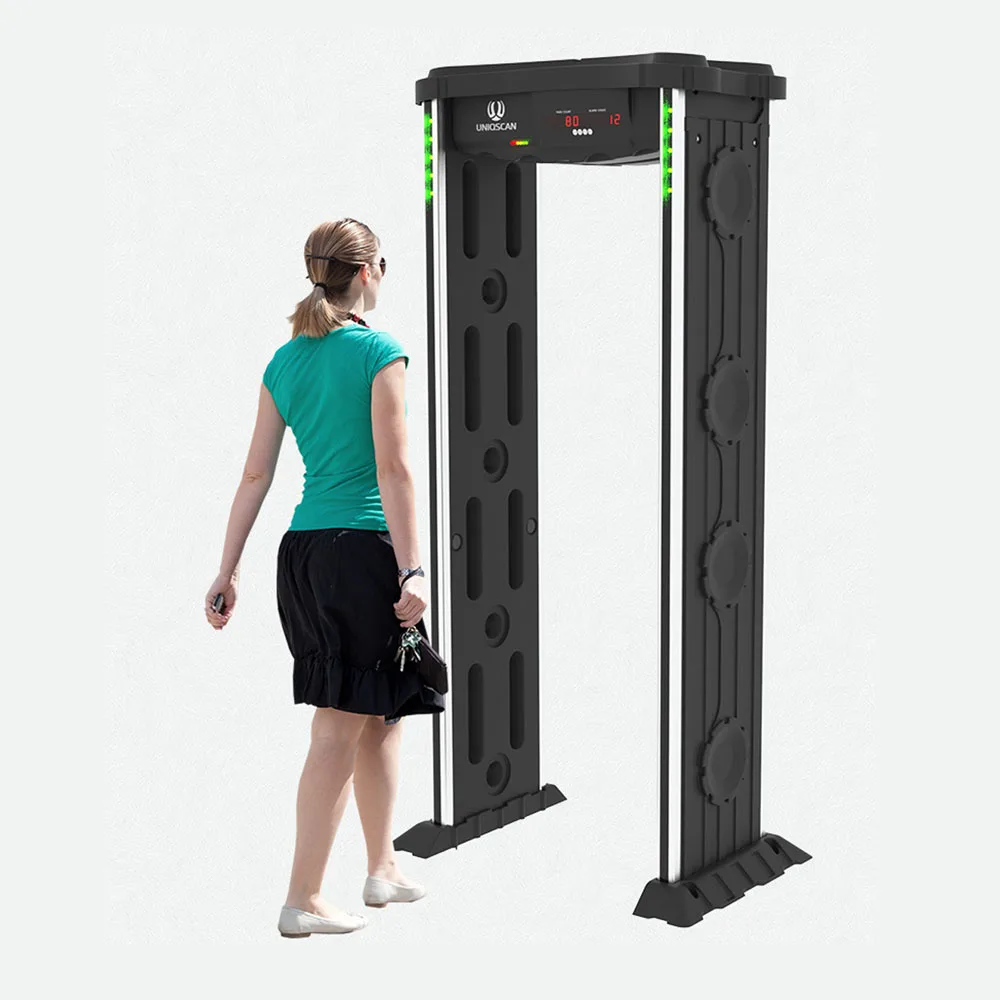 Заводская цена, проходной металлоискатель с датчиком температуры для отелей 6 18 зон