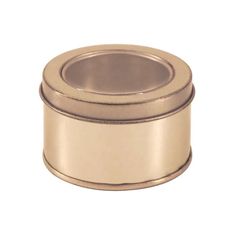 Hot Sale High Quality Empty Tin Container Korea Film Same Style Candy Tin Box Round Metal Gift Tin