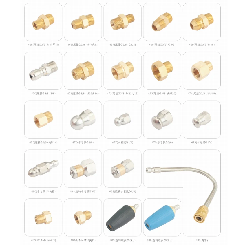 High pressure water gun spray gun 2 points quick connector Car washer water hose connector accessories