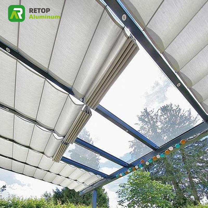 Aluminum Retractable Awning Front Bar Spare Parts Component