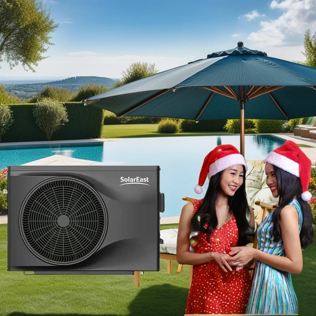 SolarEast OEM R410A Air Source DC Inverter Swimming Pool Traditional ABS Heat Pump