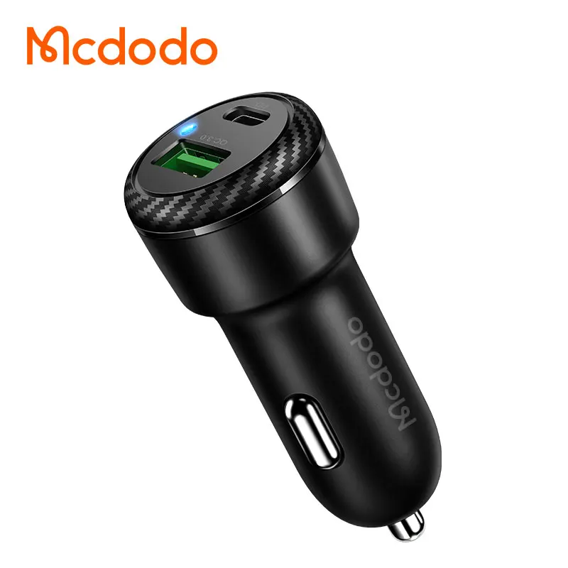 Exw Price Promotional Portable Car Fast Charger Qc3.0 Dual Aluminum Metal Car Charger 38W Simple Pd Fast Car Charger Fast