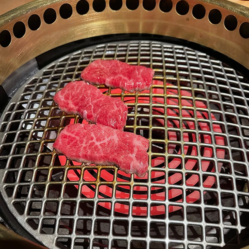 Round Japanese Style 2500w High Power Electroplated Stainless Steel Barbecue Grill Commercial Restaurant Electric Bbq Grill