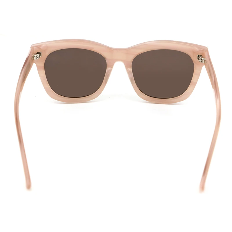 Пользовательская Толстая ацетатная оправа Роскошные прямоугольные женские поляризационные итальянские экологически чистые ацетатные солнцезащитные очки