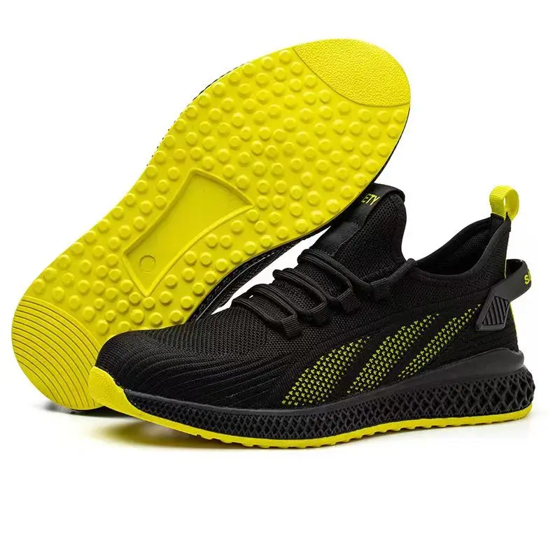 2023 Steel Toe Cap Comfortable Puncture Proof Work Shoes for Men Indestructible Safety Sneakers for Constru