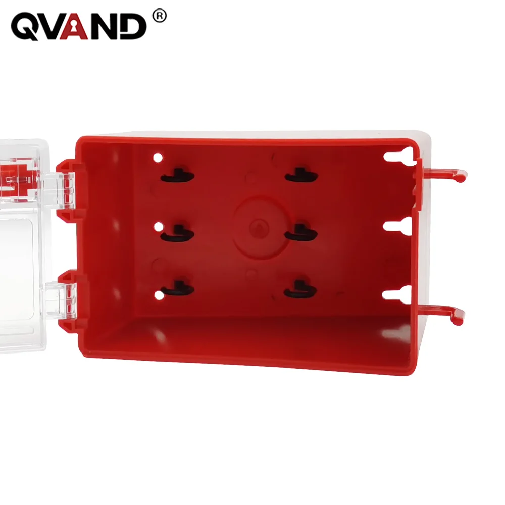 Wall-Mounted Safety Group Plastic Lockout Box for Padlock,Safety Lock Management Lockout Station Kits