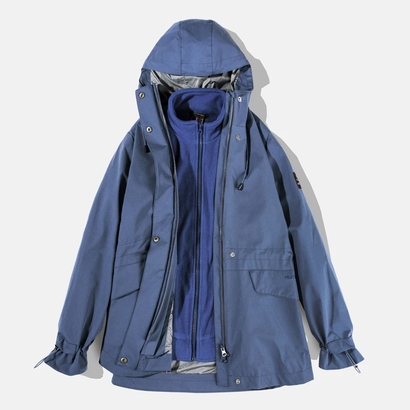 
Outdoor Sportswear women Jackets with hat detachable fleece Sports Jackets windproof waterproof outside warm lady sports jackets 