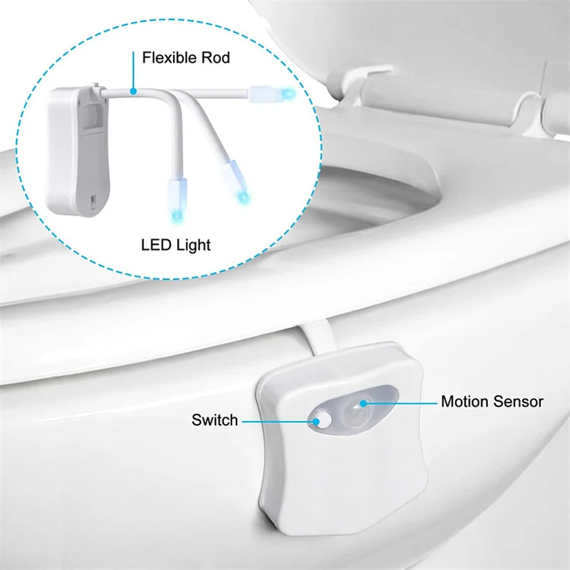 Toaleta Toalete Toilettes Seat Accessories Toilet Bowl Light, Bathroom Washroom LED Toilet Night Lights