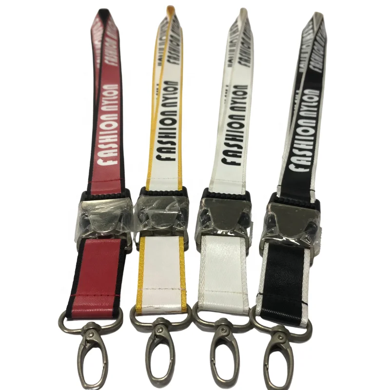 High Quality Breakaway Custom Silkscreen Printing Logo Nylon Airbus Lanyards for Mobile Phone