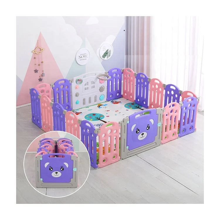 Лидер продаж, складной детский манеж из полиэтилена, пластиковый забор для безопасности детей, большой манеж для манежа