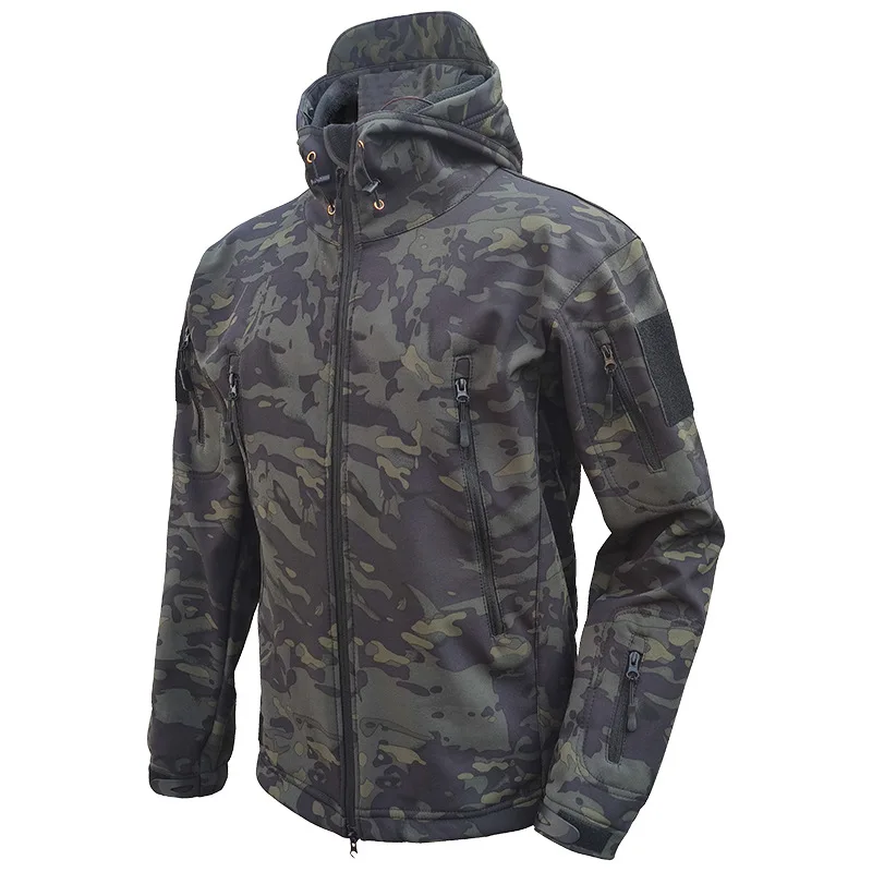 Nylon Windproof Men Quick Dry Soft Shell Jacket Tactical Jacket military Outdoor Hiking Shark Jackets