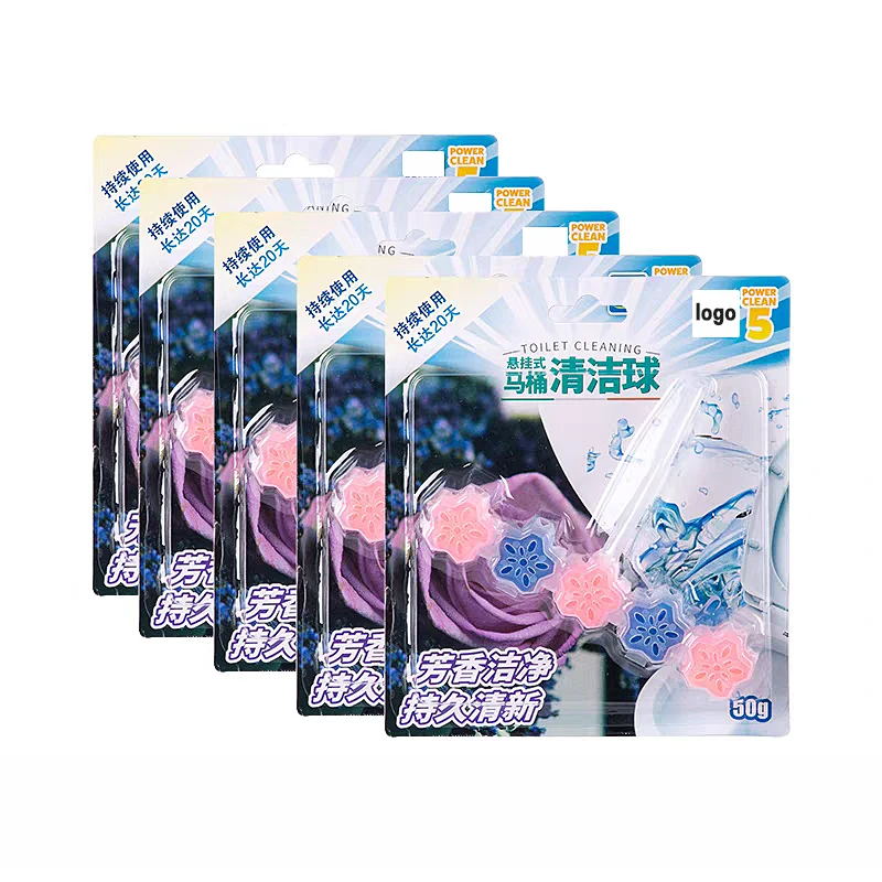 OEM 50g Rose Factory Price best Price disposable toilet cleaner hanging toilet bowl cleaning ball